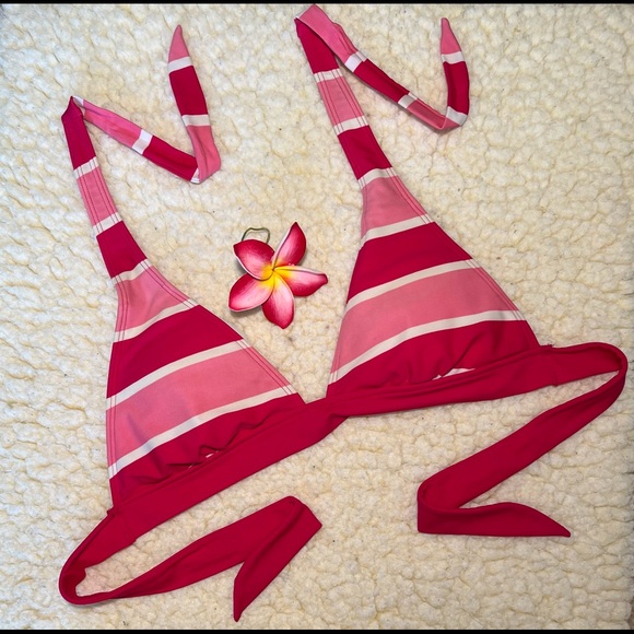 ARIZONA Pink Multi-Striped Swim Top - Picture 2 of 8